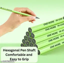 Neon Black HB Pencil Set