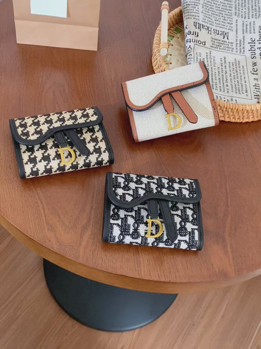 Korean sleek D Mini wallets