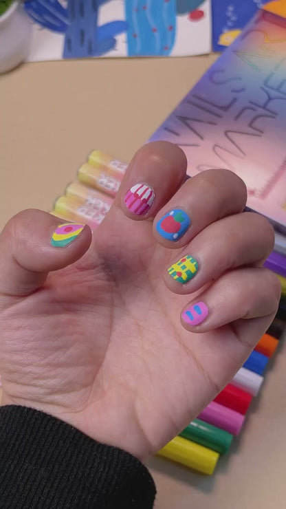 Nail Art Marker Set-12 Pcs