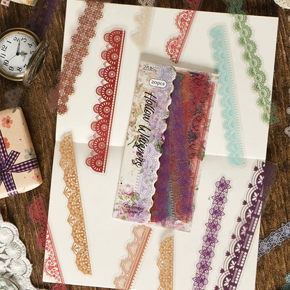 Craft Decorative Lace Sticker - 20 Pcs