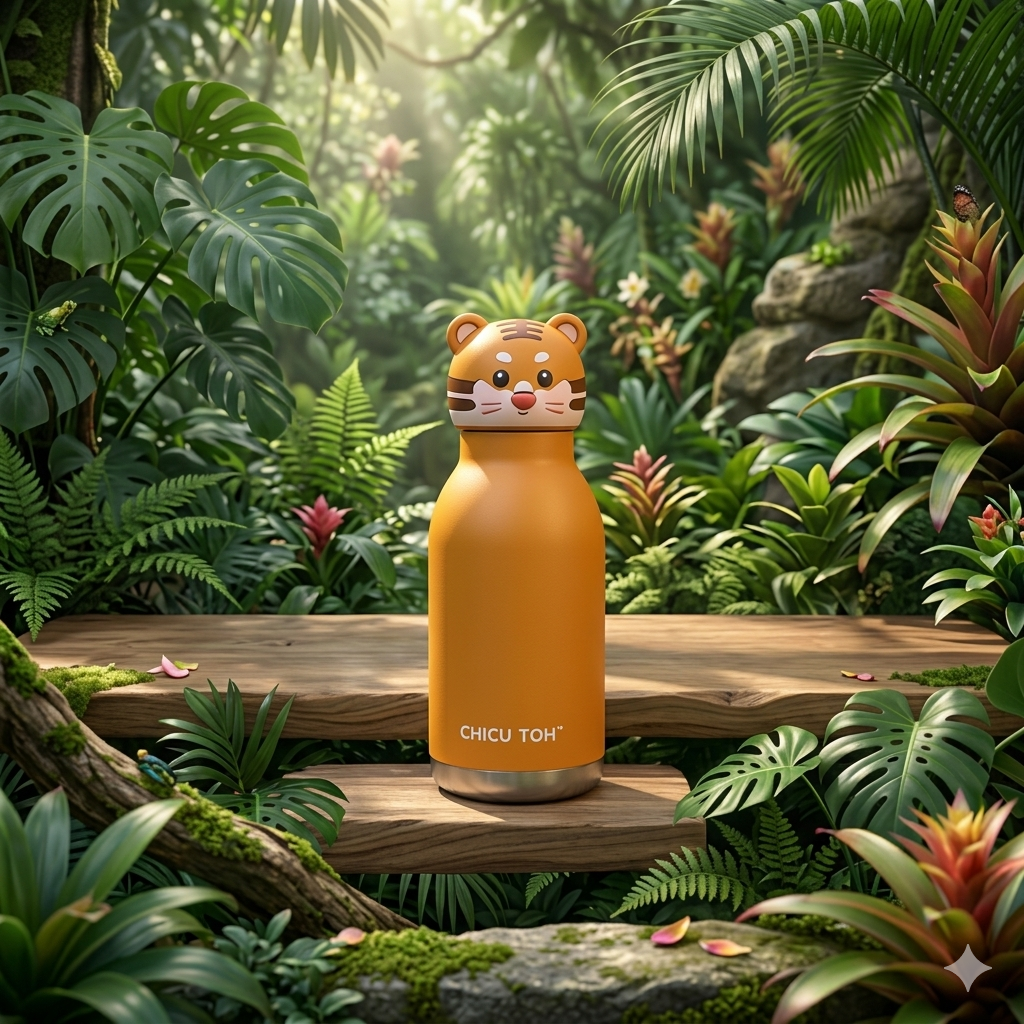 Animal Sipper Bottle Stainless Steel