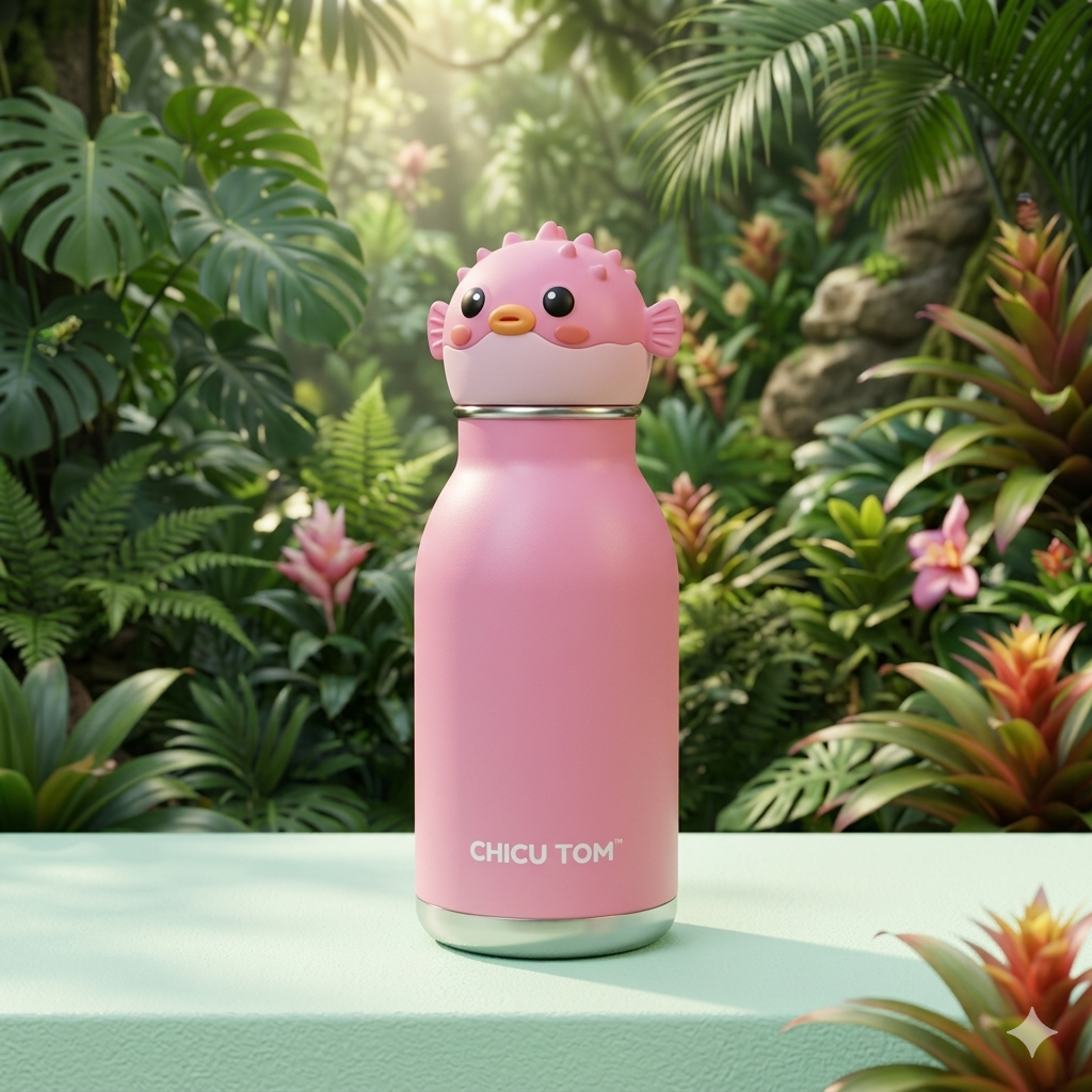 Animal Sipper Bottle Stainless Steel