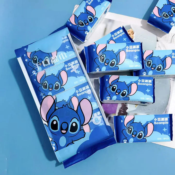 Kawaii Wet Wipes Pack - 64 Pcs Set