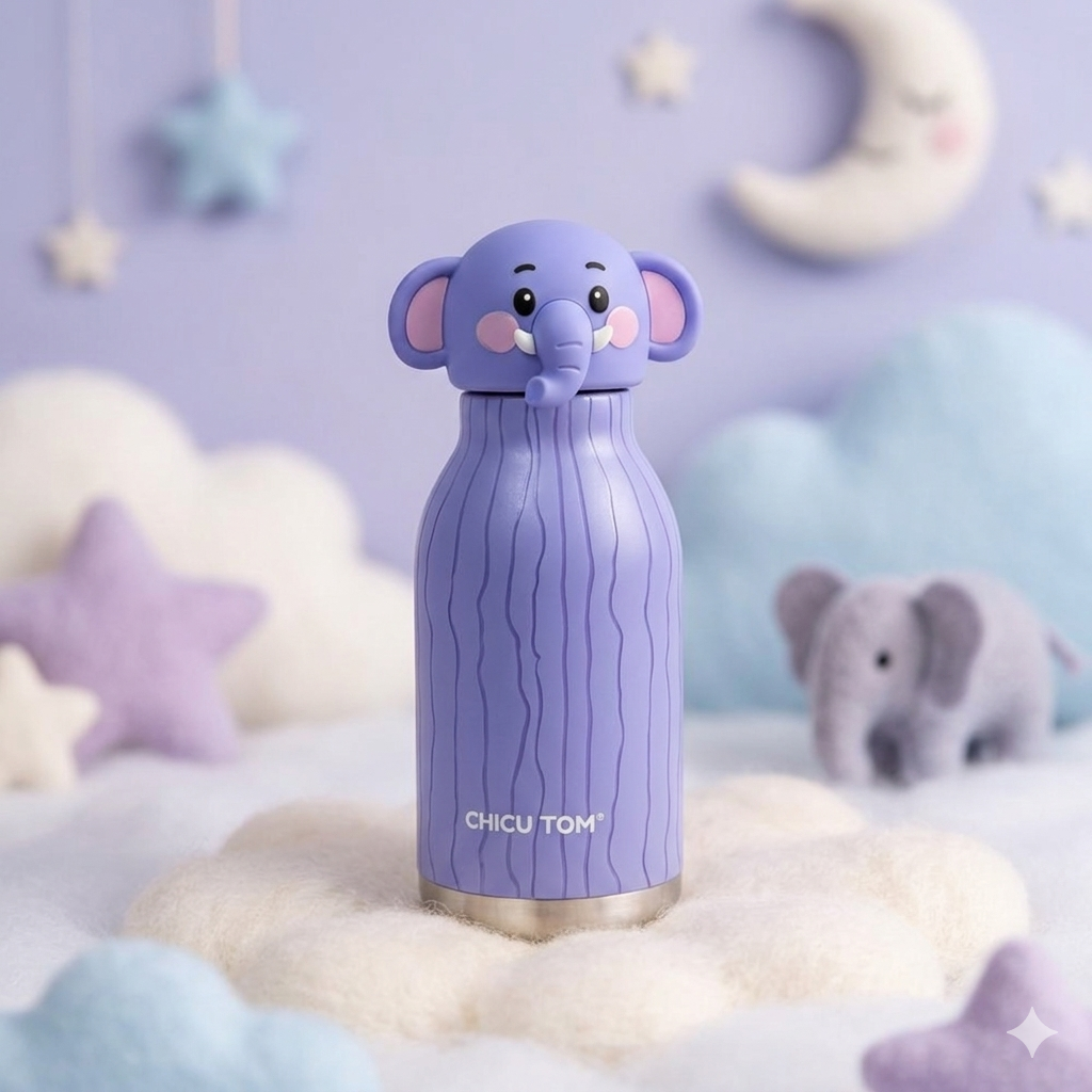 Animal Sipper Bottle Stainless Steel