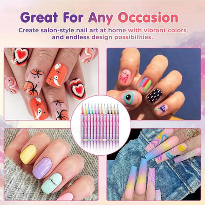 Nail Art Marker Set-12 Pcs