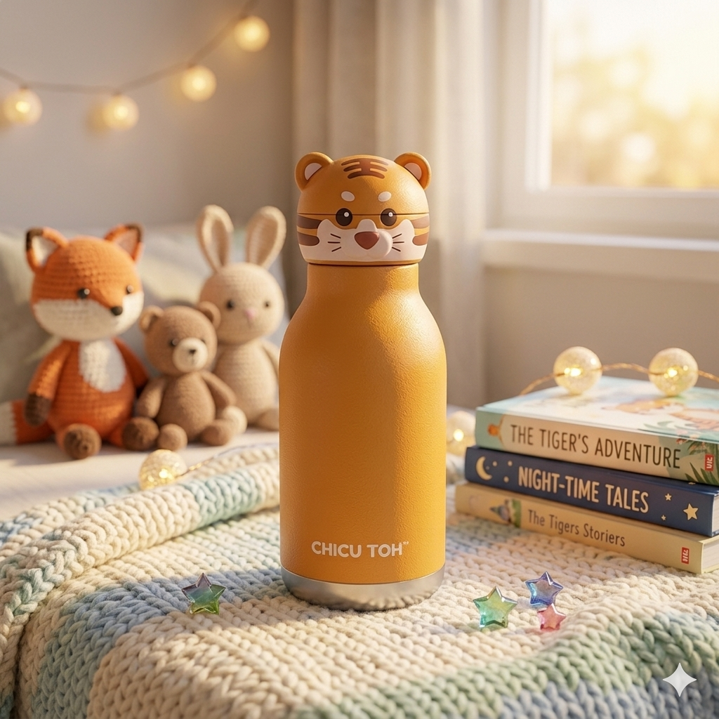 Animal Sipper Bottle Stainless Steel