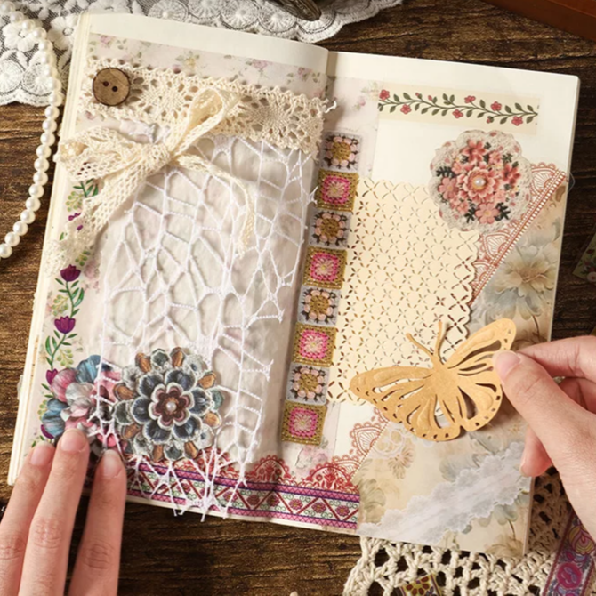 Craft Decorative Lace Sticker - 20 Pcs
