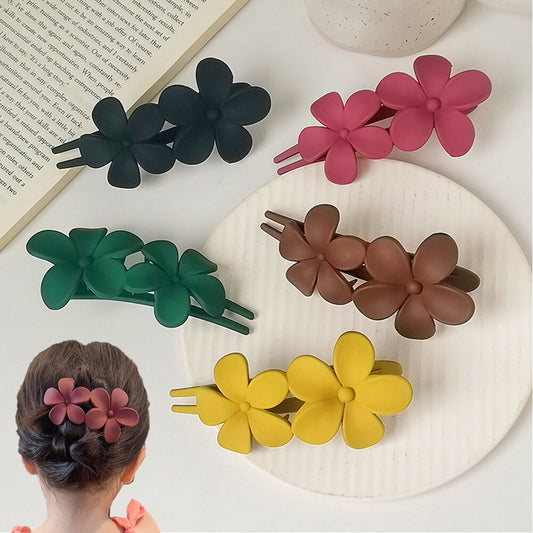 Two Flower Pintresty Haiw Claw Pin