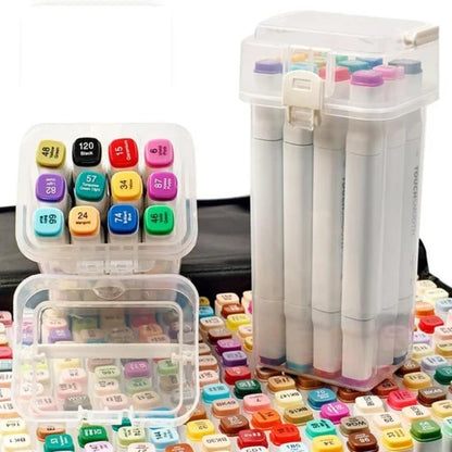 Dual tip colourful marker pen