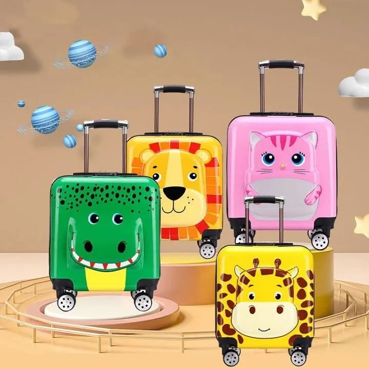 Back in stock ~ animal theme mini high quality suitcase trolley 

(Luggage bag, trolley bag, suitcase , suitcase trolley , kids travel , travel ) 

#trolleybag #suitcases #kidssuitcase #kidstravel #bestseller #viral #smallbusiness #fyp #animaltheme #gifts